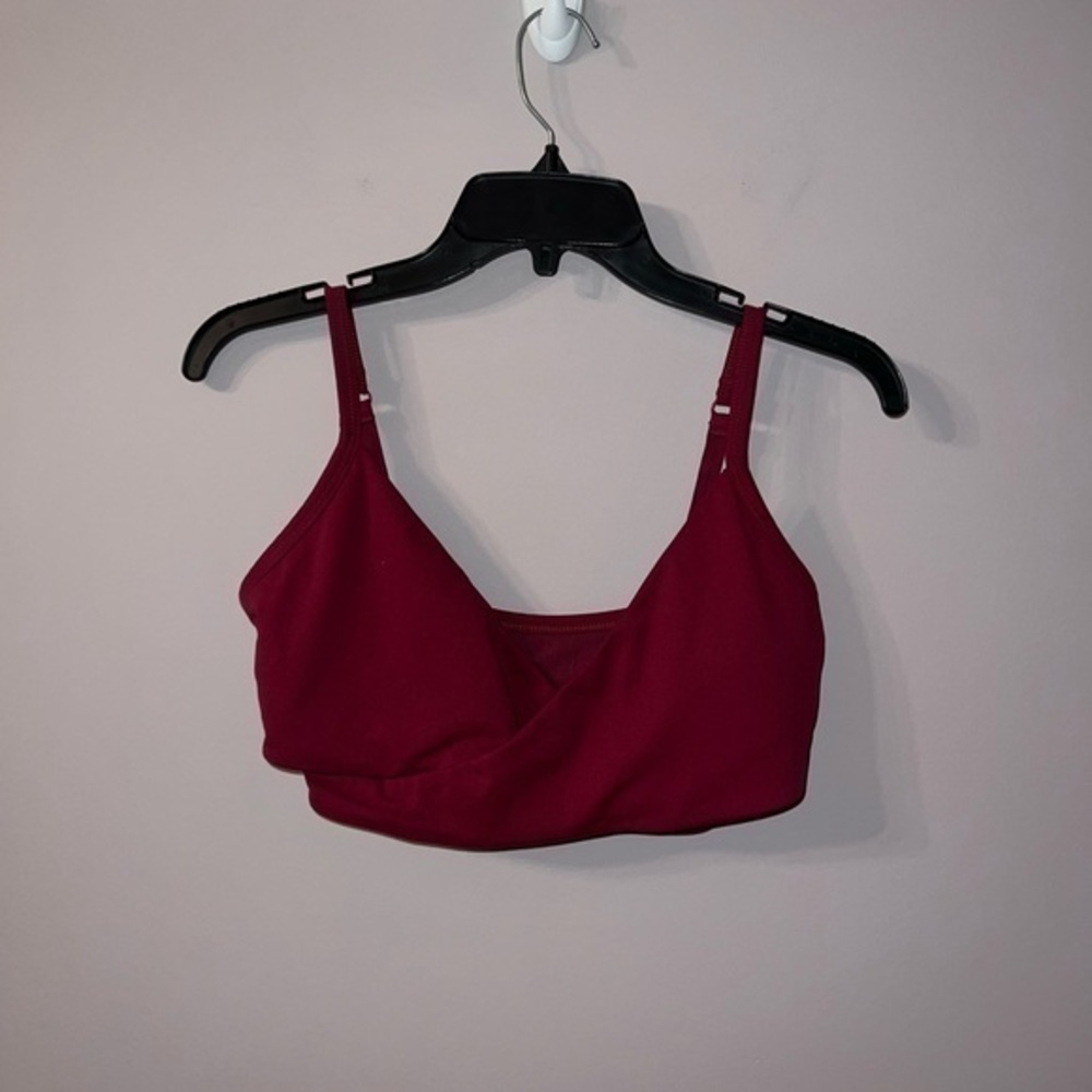 Dark Pink Fuchsia Fabletics Padded Sports Bra Small